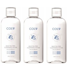 코스더블유 마일드 티트리 클렌징 워터, 3개, 300ml