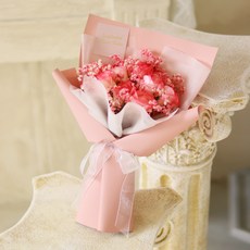 Scent Basket 不凋謝滿天星香皂花束 M, 水彩粉