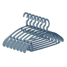 프랑온드 플라스틱 미끄럼방지 넓은 프레임 옷걸이, 블루, 5개