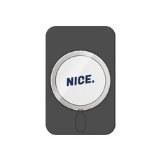 웨이브스튜디오 맥세이프 충전기 거치대, 심플메세지 나이스, 1개