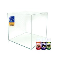 LEGLASS 開放式魚缸 F-300+魚用護理藥品組, 單一顏色