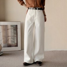 andstyle 女款 長版/基本/短版 Heater Jean 第13彈 黏合內刷毛斜紋棉壓扣內鬆緊帶寬褲 265024