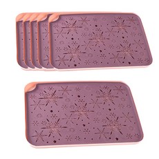 몬드스팟 컬러 플라스틱 식기건조대 YT_RB238 6p, 핑크