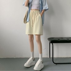 루나걸 여성용 아비엘 쿨 자수 버뮤다 반바지 L24SMP041915