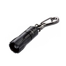 GENTOS 迷你鑰匙圈手電筒 15流明 SK-10G, 黑色, 1個