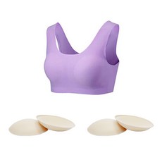 Soleil 孩童素色U型內衣+胸墊 4入