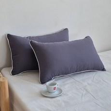 아임리빙 사계절 스윗엣지 통세탁 베개, 차콜, 2개