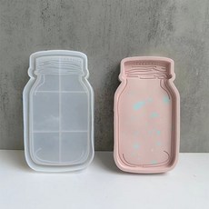 Homeflow 可愛牛奶瓶托盤石膏碗矽膠模具, 單一顏色