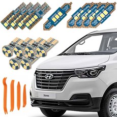 CARTEM 車用 Luna LED 室內燈+拆卸器 全套組, 1套, 現代 The New Grand Starex 天窗版 2017年 12月~2021年 3月