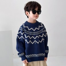 Golden Rabbit兒童款C鋸齒狀針織衫