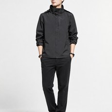 Flowform 男士換季連帽拉鍊外套