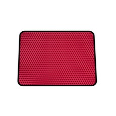 貓咪雙層廁所墊 方形 B, 紅色的