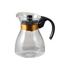 HARIO Robin 茶壺 NRF-3B, 300毫升, 透明+黑色+金色