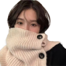 티루마 포근한 방한 넥워머, 베이지, 1개