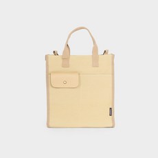 쥬벨로 크로스 캔버스 스퀘어 프라터 토트백