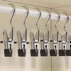 日常亮點 防滑簡約褲夾, 黑色, 20個