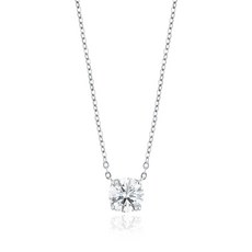 로이드 여성용 랩그로운 다이아몬드 2캐럿 4프롱 18K 목걸이 LND24U01D