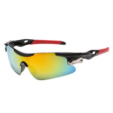 NAYASTYLE 防風運動自行車護目鏡, 黑色鏡框 + 黃色鏡片(9206-41-5)