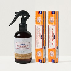 NAG CHAMPA KOREA 線香 15g x 2p + 室內噴霧 250ml 套組, 東方譚崔(線香), 檀香(室內噴霧)