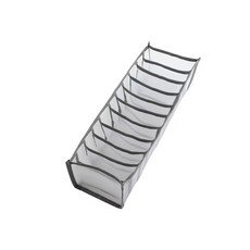 BUBU 11格內衣收納整理盒 灰色, 1個