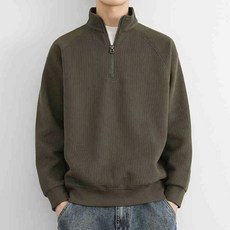 JTL 男士半拉鍊日常搭配針織衫