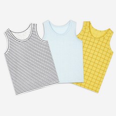 Uni FRIend 男童款簡約線條背心 3件組
