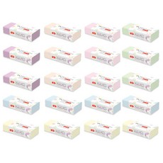 FABER-CASTELL 輝柏 無屑馬卡龍大型橡皮擦套組 187190, 紫色+綠色+桃色+粉色+藍色+黃色, 1組