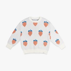 amareillael 草莓圖案針織女童