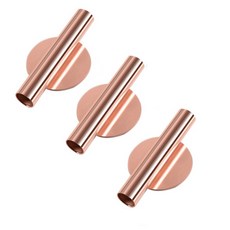 The Bella Bling Bling 免打孔黏貼式牆面裝飾人造花瓶 3入, 玫瑰金