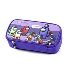 among us 卡通鉛筆盒, 紫色, 1入