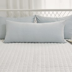 g BEDDING 奶油起司柔軟蜜桃超細纖維身體抱枕, 粉藍色