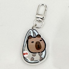 도림 쿼카의 일상 미니 자동차 키링, 1개, 비닐봉투