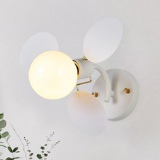 Saetbyeol House泡泡1燈壁燈, Clova White