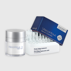 Viscontour 玻尿酸精華 0.45ml 30入+晚霜 50ml, 1套