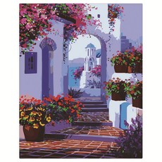 로디즌 DIY 명화그리기 세트 40 x 50 cm, 꽃 계단, 1개