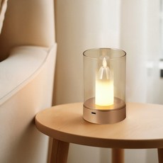 비츠조명 LED 벨레아 촛불 충전식 스탠드 무드등, 골드