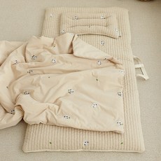 아솜느 유아용 순면 100수 낮잠이불세트 분리형, 베이지코알라