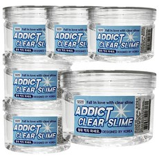 TOY7 Aga Plus 原味優質透明史萊姆, 透明, 220g, 6個