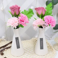 Blüehen Soap FlowerThank You Centerpiece 2p 套組, 粉紅色，粉紅色, 1組