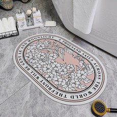 Witherhome 花園吸水地墊, 粉紅色, 1個