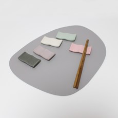 Dalsogeum 韓國製現代陶瓷大型筷架5件組, 1套, 霧面