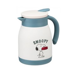 Skater 單耳不鏽鋼內層水壺 史努比 藍色, 混色, 600毫升