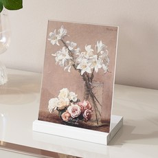 Onmom Company The Miso I 纖薄立架式壓克力相框 直式, 1個, 白色