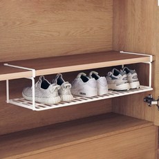 Market Plan 大型可擴展式多用途折疊鞋子收納架, 1個, 白色