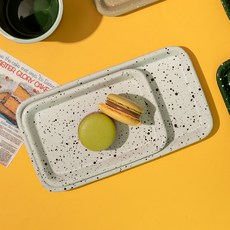 使用周圍矩形板 2 件套, 白色, 小方盤+大方盤