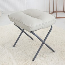 21C Trend 可折疊多用途椅兼腳凳 人造皮革, 象牙白
