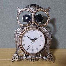 招財貓頭鷹桌鐘