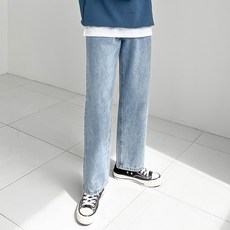 Dispero 男士日常半寬版牛仔褲