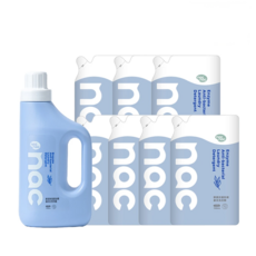 nac nac 酵素抗菌防螨嬰兒洗衣精 1.2L + 補充包 1.1L 7包, 8.9L, 1箱