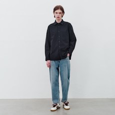 Mind Bridge 男款寬鬆錐形牛仔長褲 MYDP0152